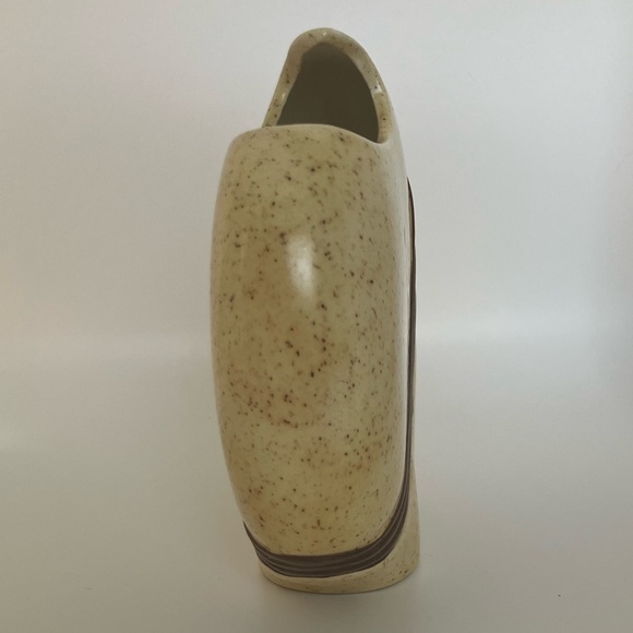 Tan and Brown Pottery Vase - Picture 2 of 7